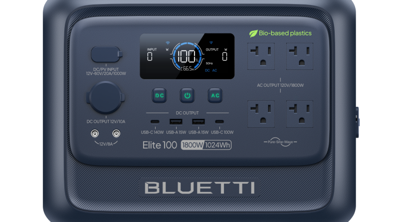 BLUETTI Presents More Sustainable Power Station With Partially Bio-Based Covestro Materials At CES 2026